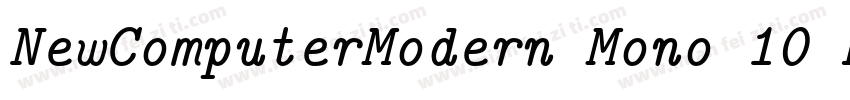 NewComputerModern Mono 10 Book字体转换